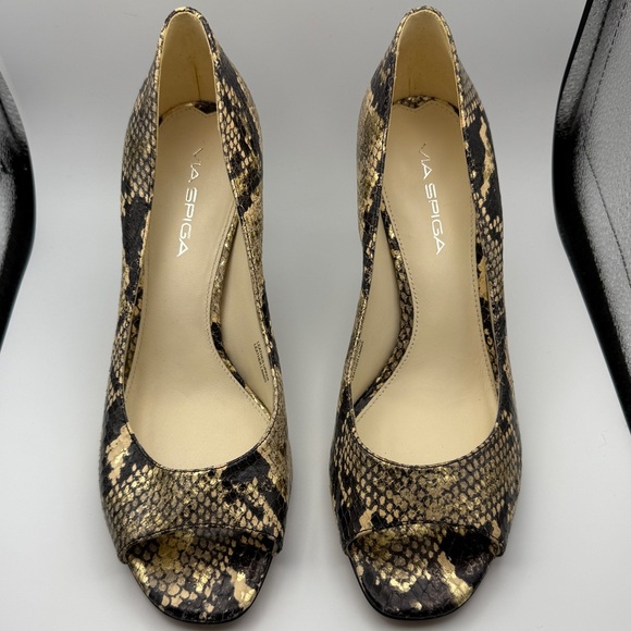 Via Spiga Snakeskin heels size 7.5 - Picture 2 of 12